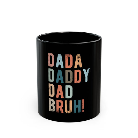 Funny Black Mug for Dads - Perfect Gift for Father's Day, Birthdays, Coffee Lovers, Dad Joke Enthusiasts!
