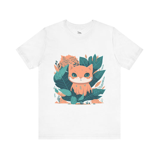 Autumn Cat Unisex Jersey Short Sleeve Tee