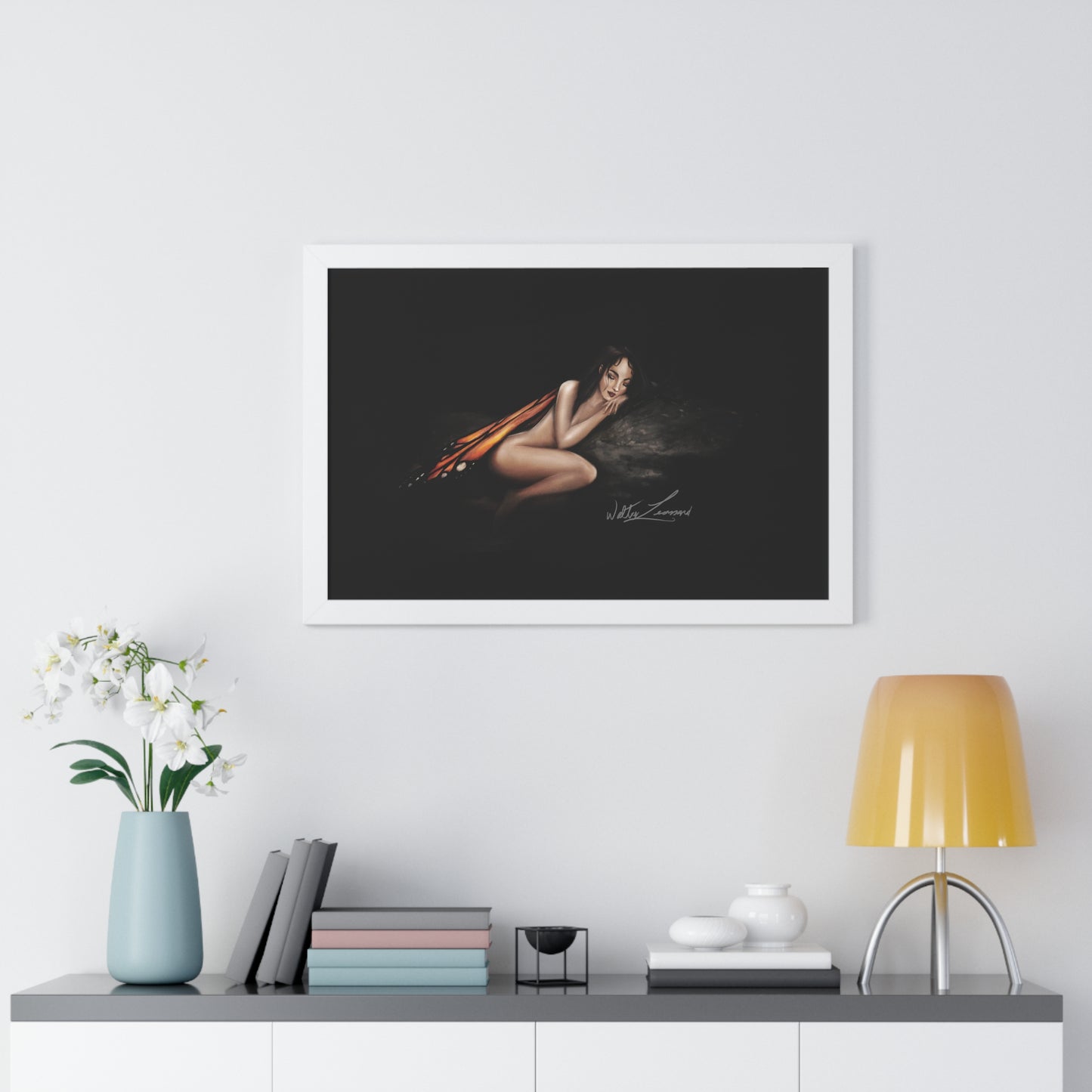 Monarch Faerie Framed Horizontal Poster