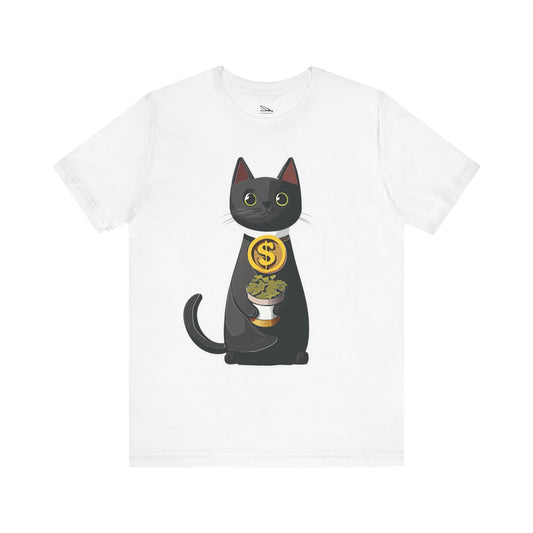 Black Cat Catnip Dealer Unisex Jersey Short Sleeve Tee