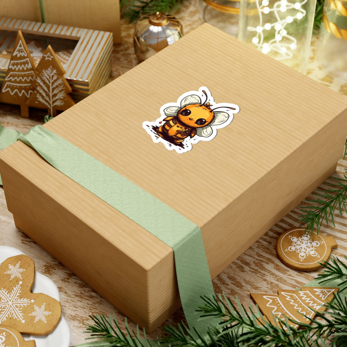 Bumble "Honey" Bee Kiss-Cut Stickers