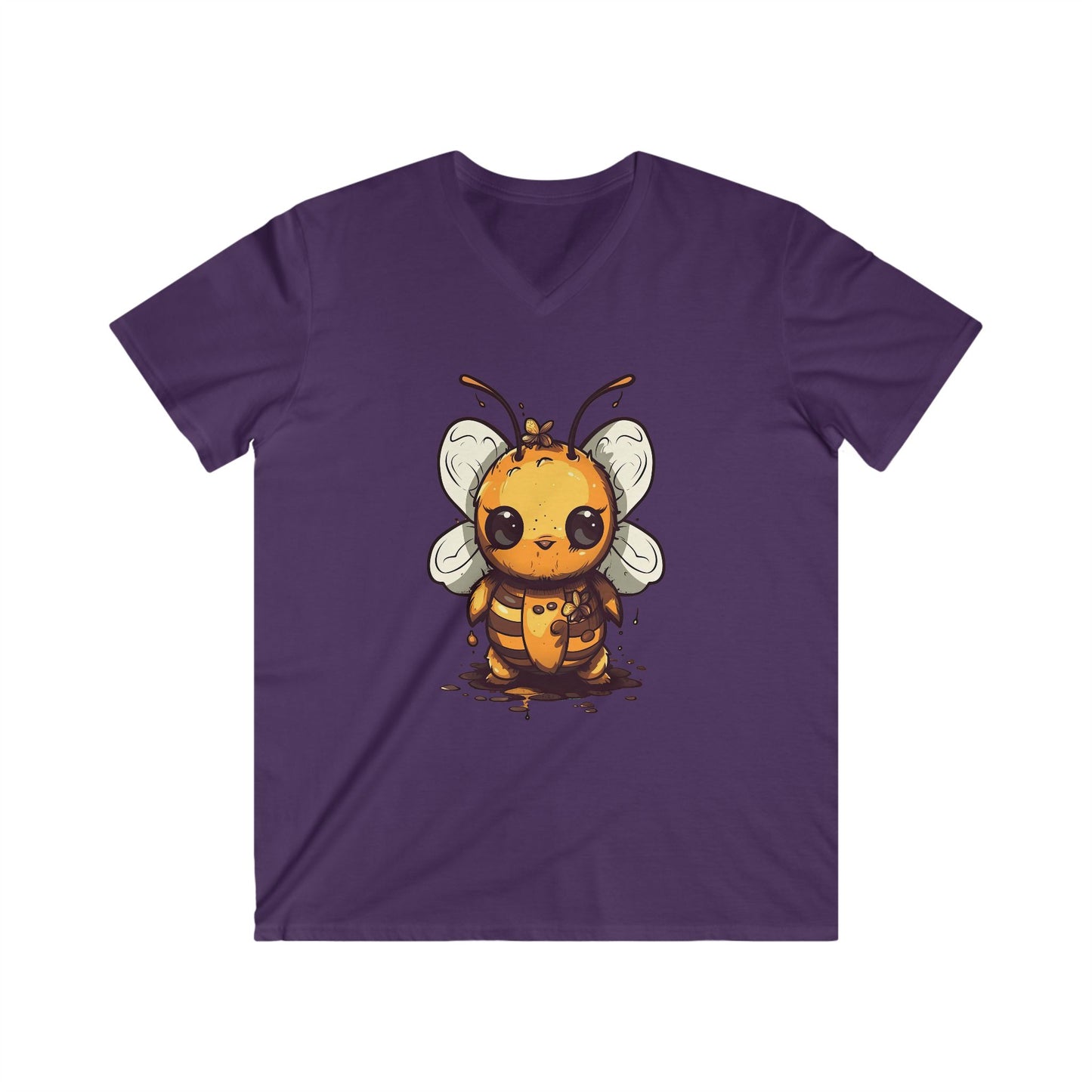 Bumble "Honey" Bee Men's Fitted V-Neck Short Sleeve Tee