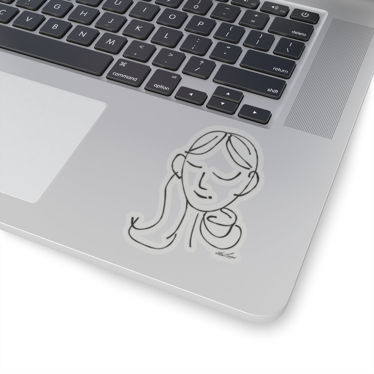 sem·i·co·lon girl by walterleonard Kiss-Cut Stickers