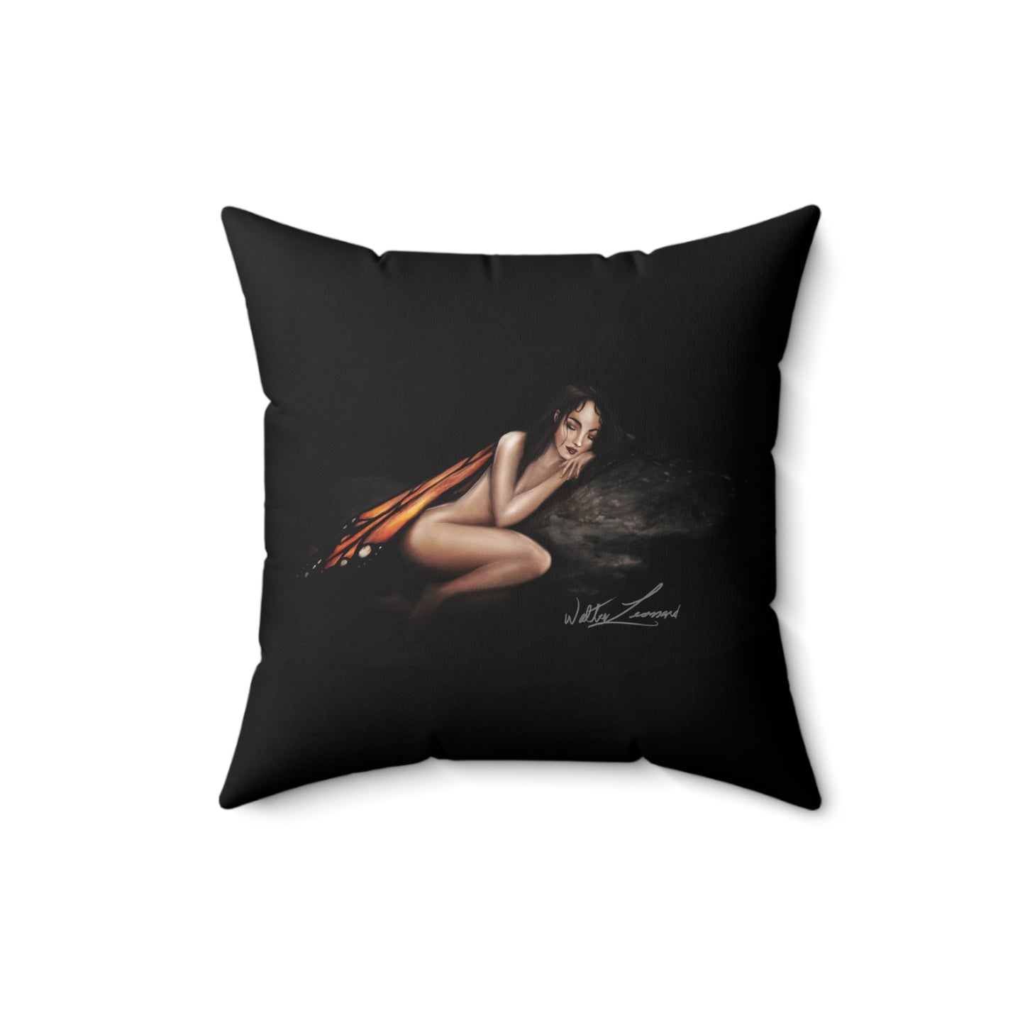 Monarch Faerie - Spun Polyester Square Pillow