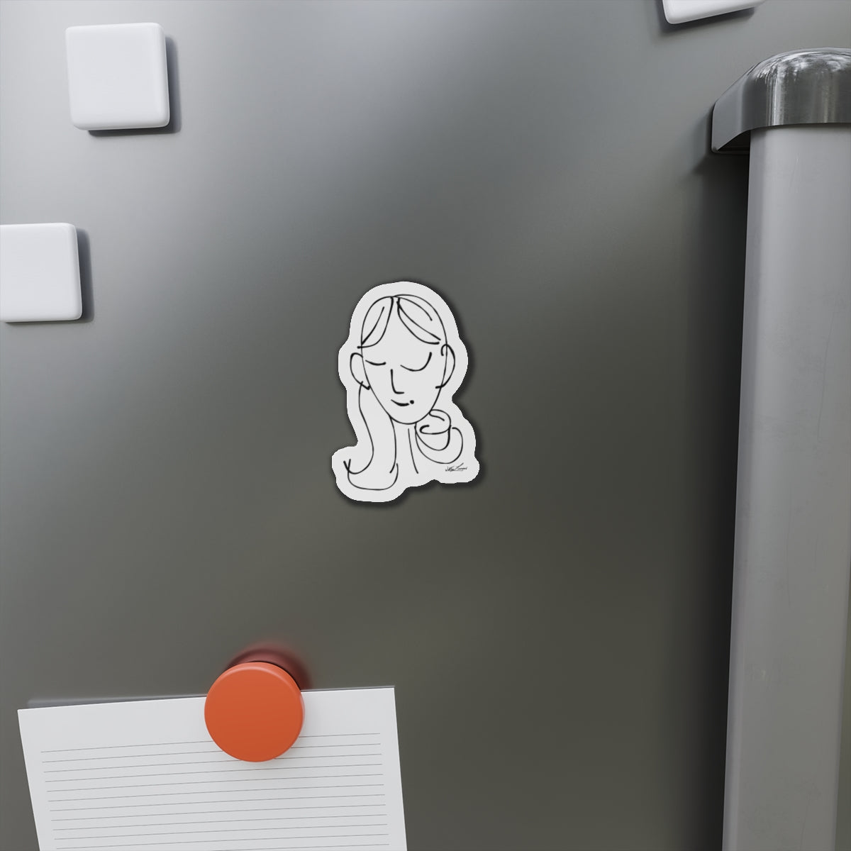 sem·i·co·lon girl Die-Cut Magnets