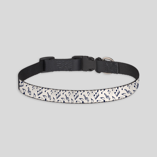 Music Notes Clip-on Pet Collar for Dogs and Cats, Customizable Pet Accessories, Perfect for Pet Birthdays, Holidays, and Everyday Style