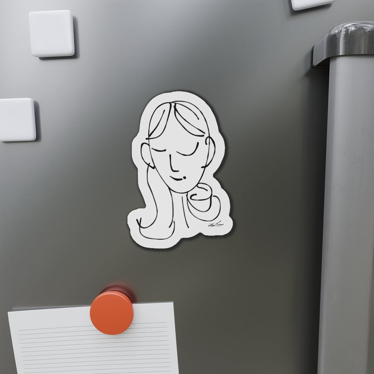 sem·i·co·lon girl Die-Cut Magnets