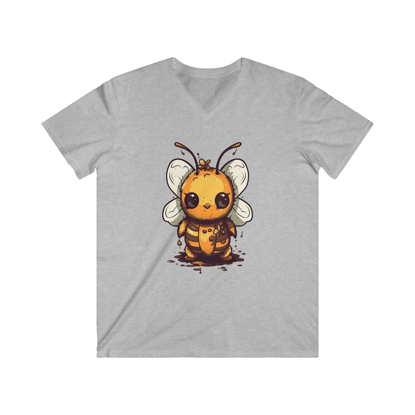 Bumble "Honey" Bee Men's Fitted V-Neck Short Sleeve Tee