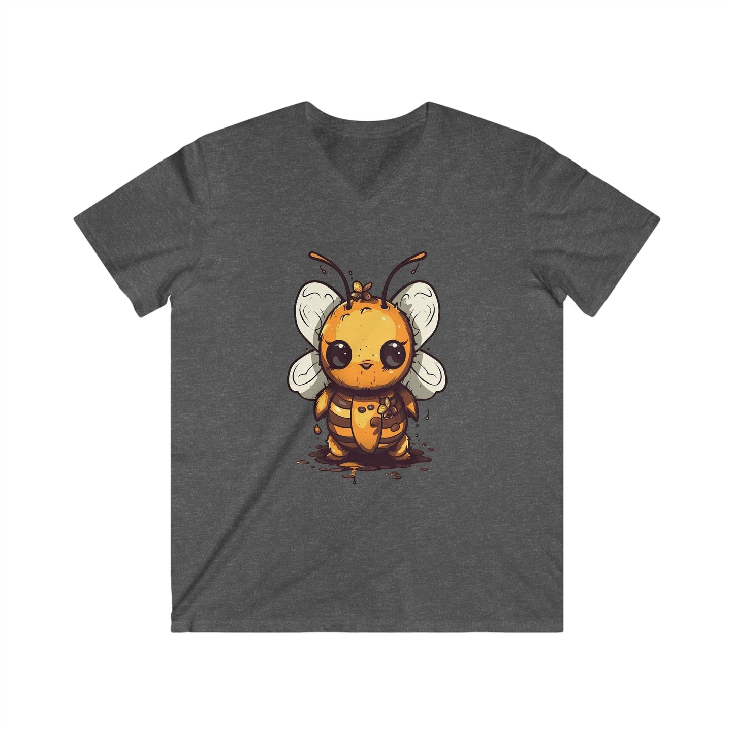 Bumble "Honey" Bee Men's Fitted V-Neck Short Sleeve Tee