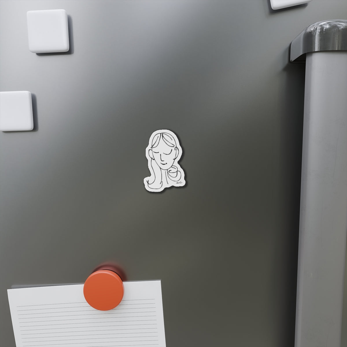 sem·i·co·lon girl Die-Cut Magnets