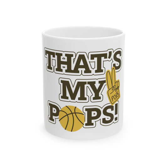 Basketball Dad Mug, Perfect Gift for Father's Day, Birthday, Sports Fan, Drinkware, Fun Coffee Cup
