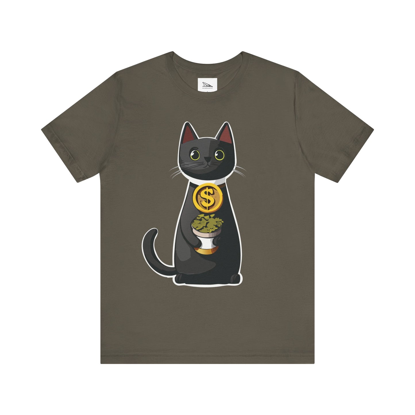 Black Cat Catnip Dealer Unisex Jersey Short Sleeve Tee