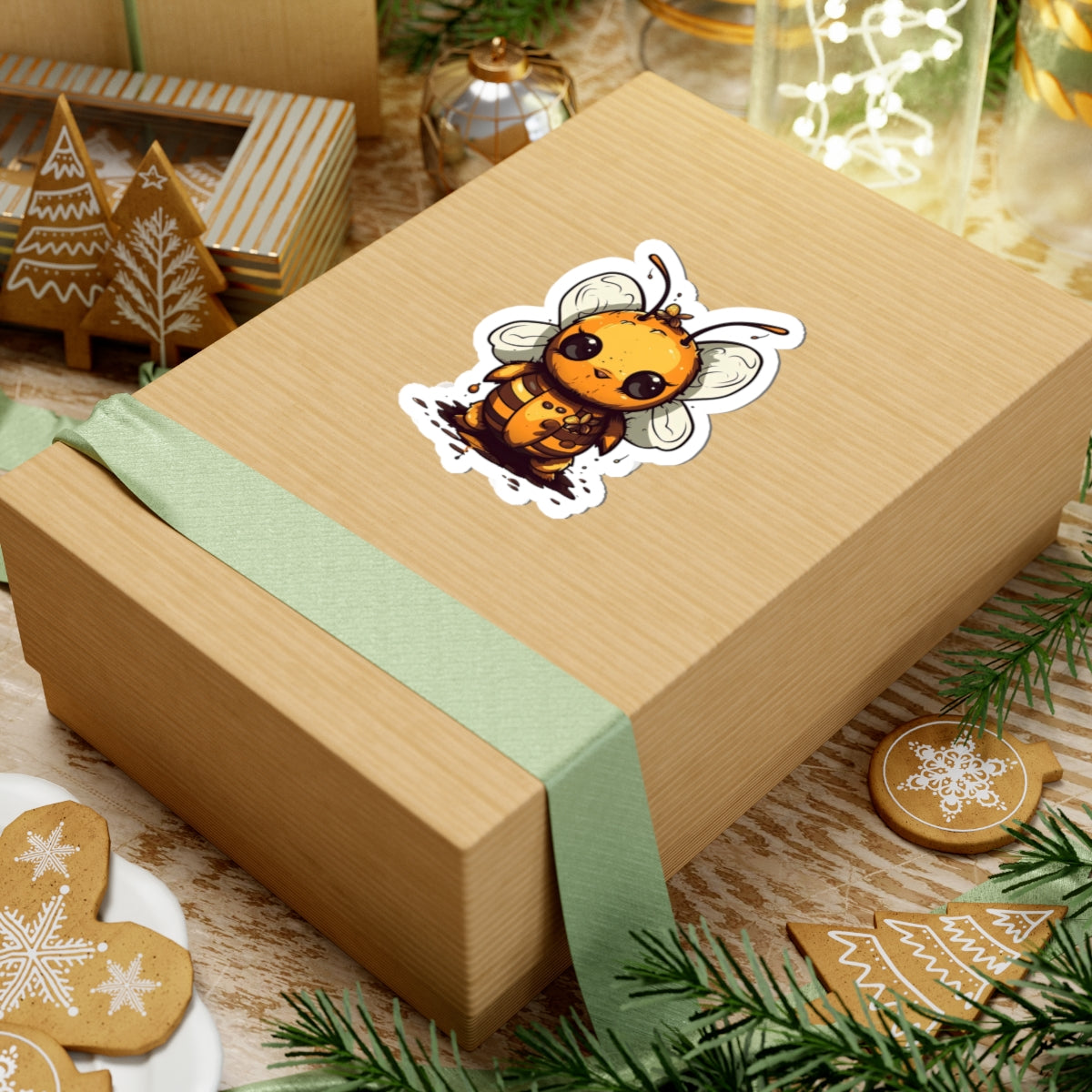Bumble "Honey" Bee Kiss-Cut Stickers