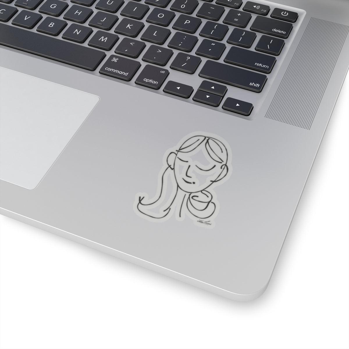 sem·i·co·lon girl by walterleonard Kiss-Cut Stickers